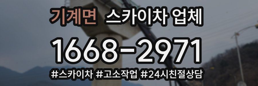 기계면 스카이차 업체