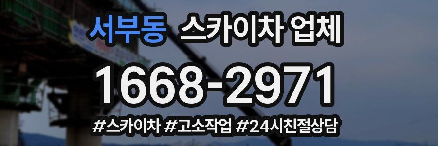 서부동 스카이차 업체