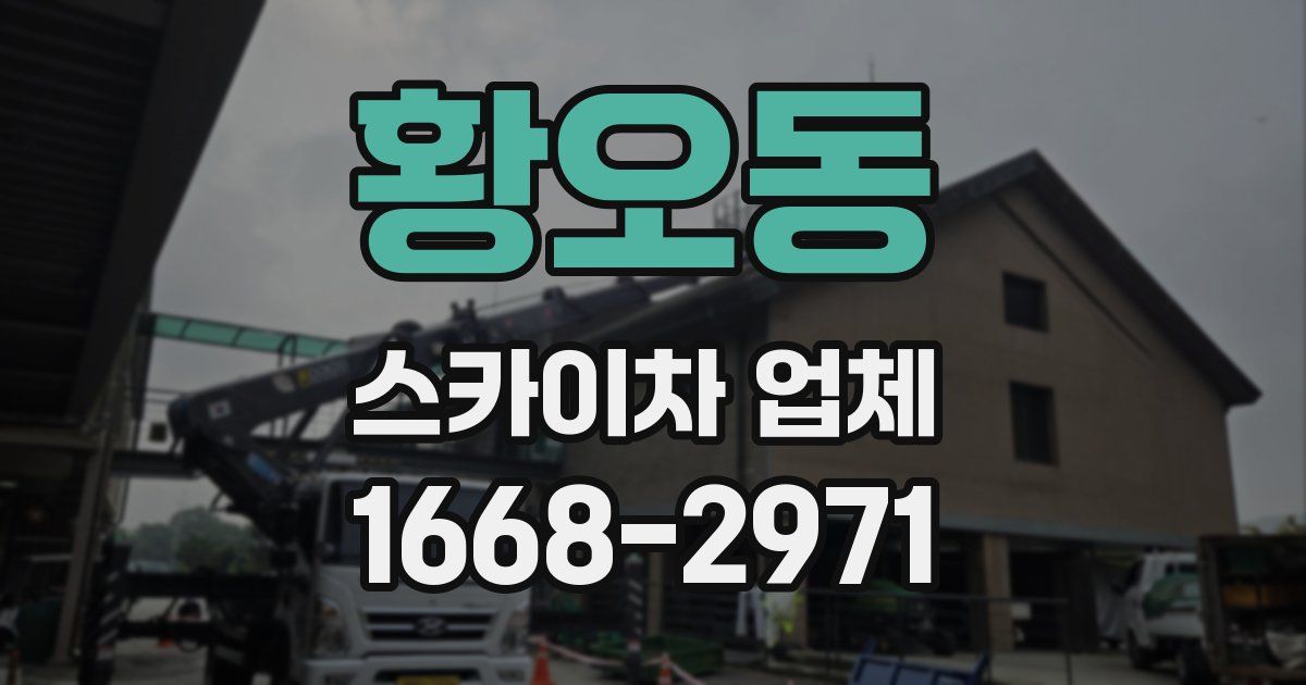 황오동 스카이차 업체