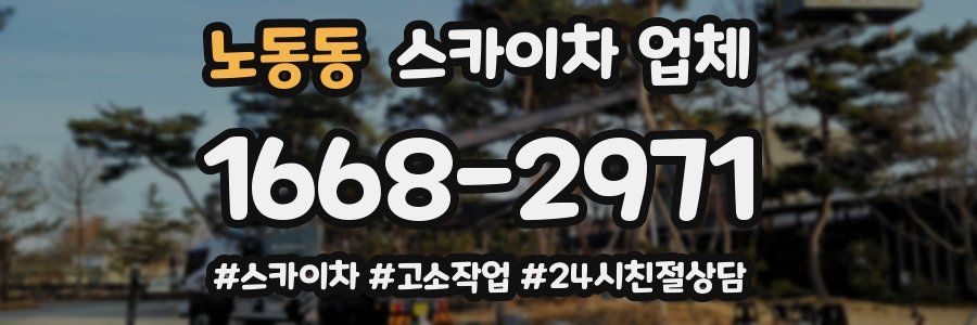 노동동 스카이차 업체