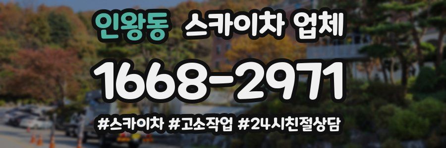 인왕동 스카이차 업체