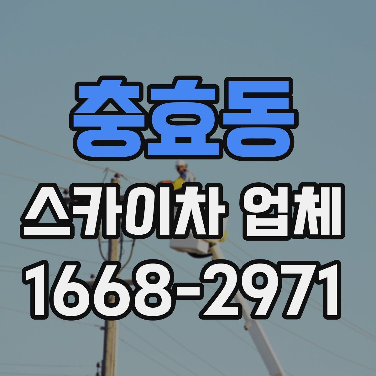 충효동 스카이차 업체