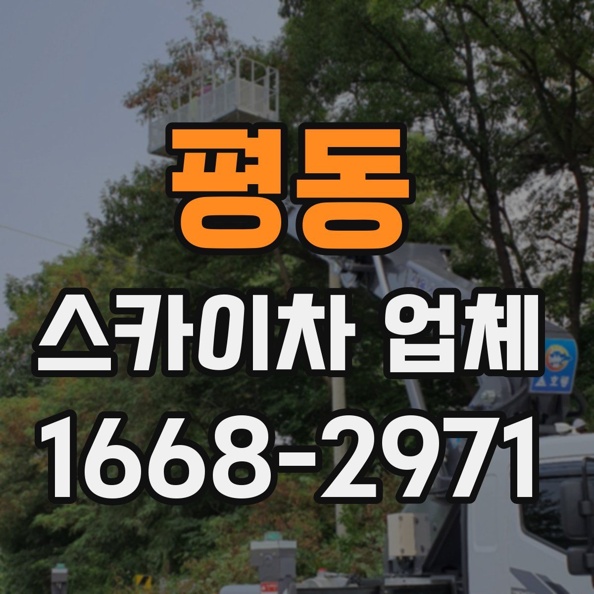 평동 스카이차 업체