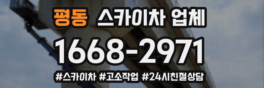 평동 스카이차 업체