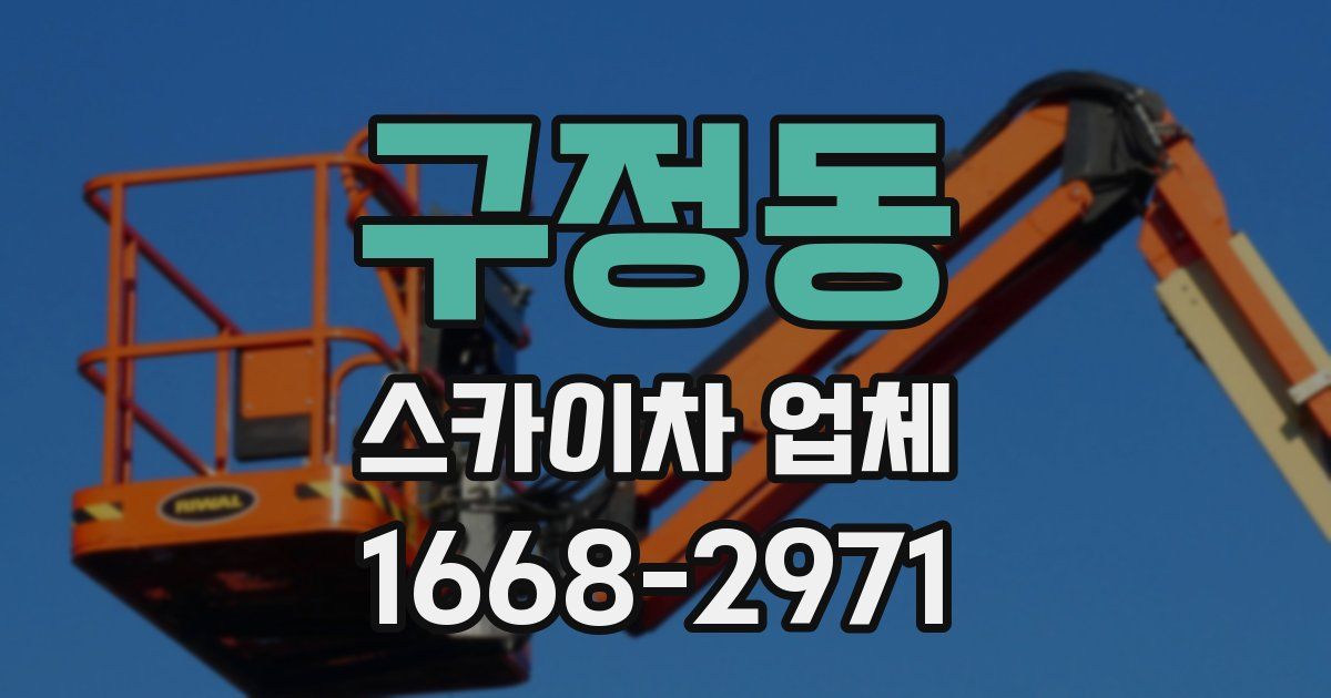 구정동 스카이차 업체