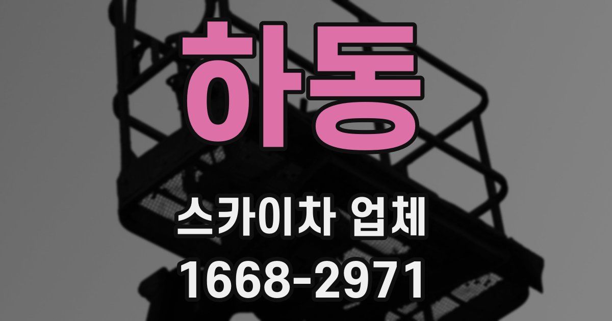하동 스카이차 업체