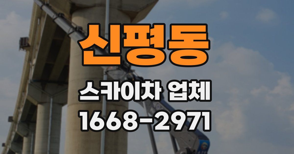 신평동 스카이차 업체