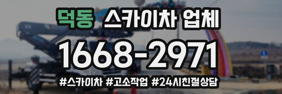 덕동 스카이차 업체