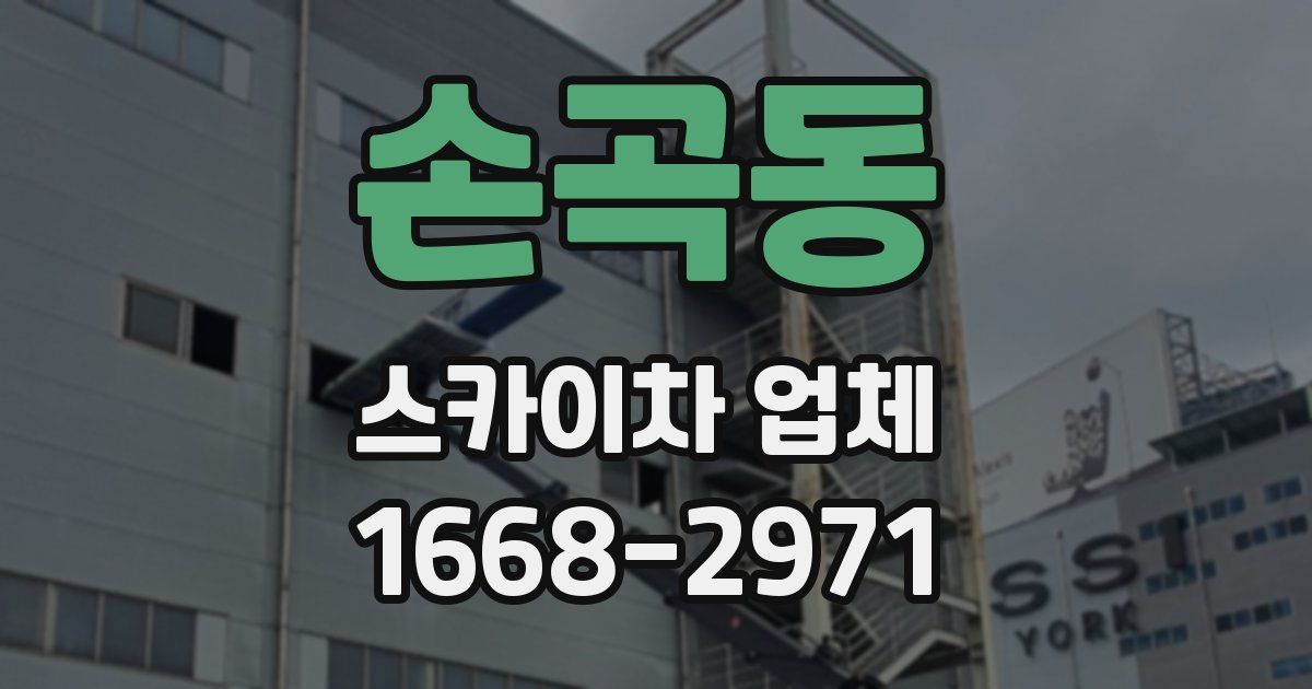 손곡동 스카이차 업체