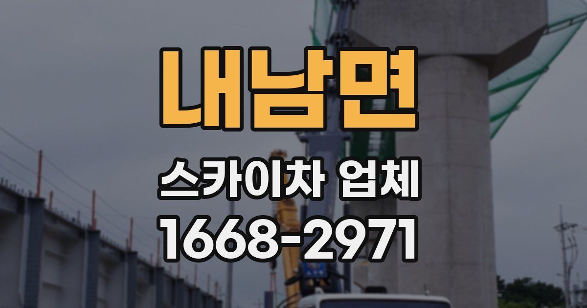 내남면 스카이차 업체