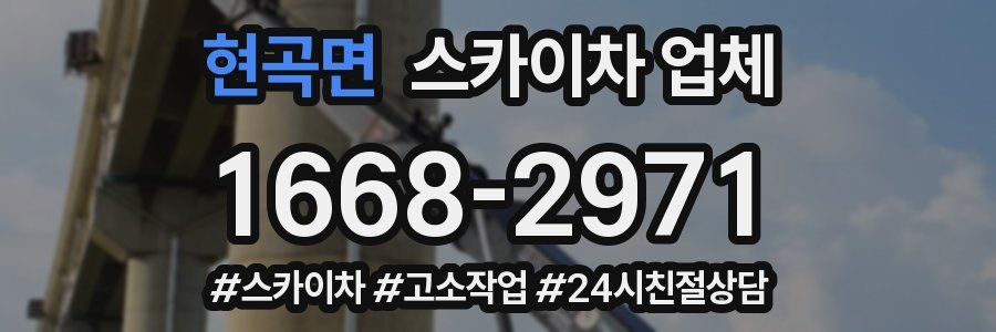 현곡면 스카이차 업체