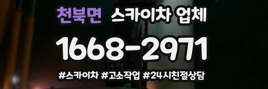 천북면 스카이차 업체