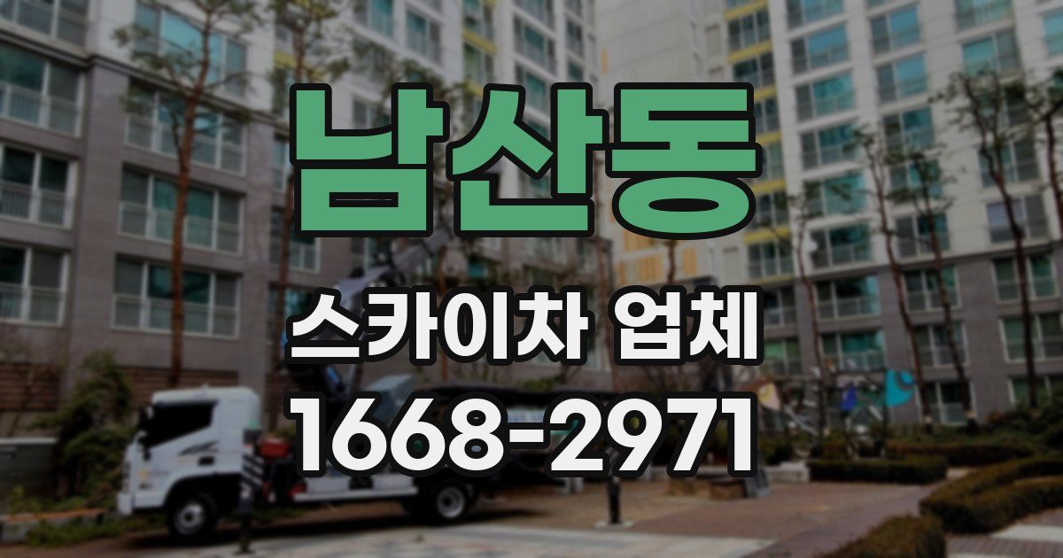 남산동 스카이차 업체