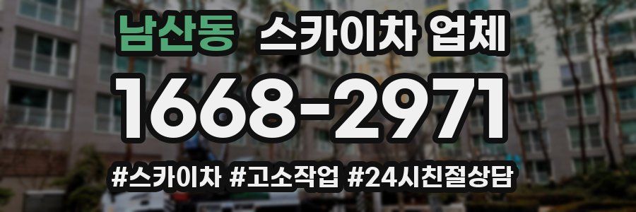 남산동 스카이차 업체