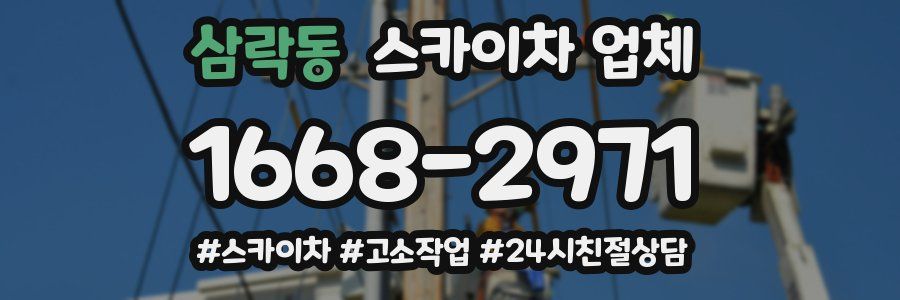 삼락동 스카이차 업체