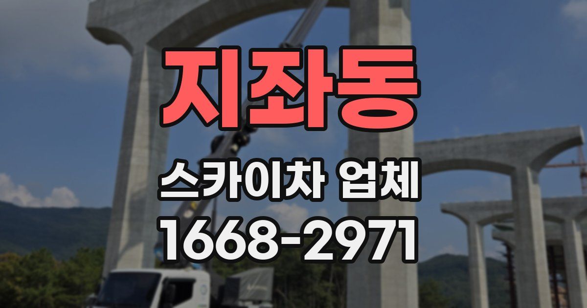 지좌동 스카이차 업체