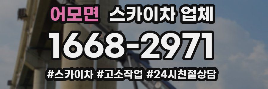 어모면 스카이차 업체