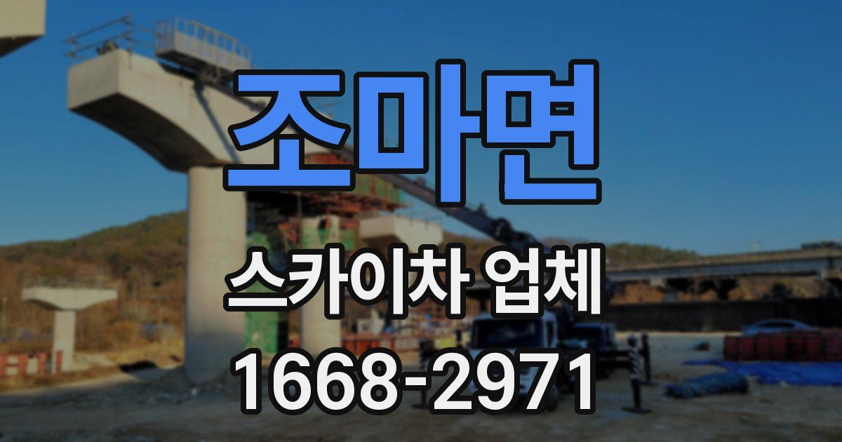 조마면 스카이차 업체