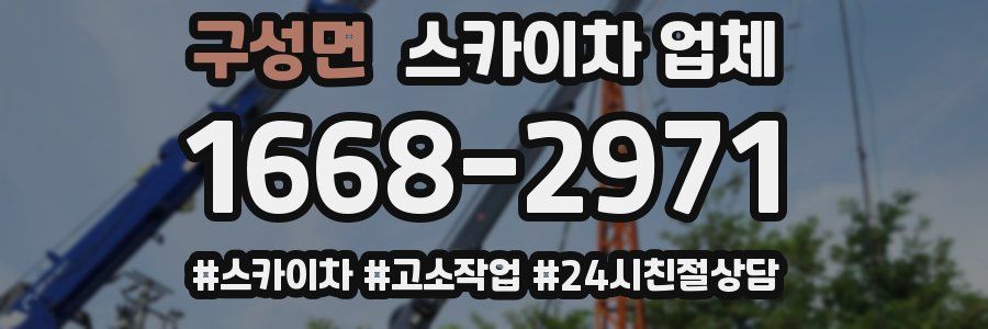 구성면 스카이차 업체