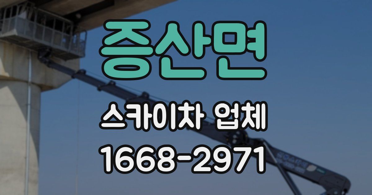 증산면 스카이차 업체