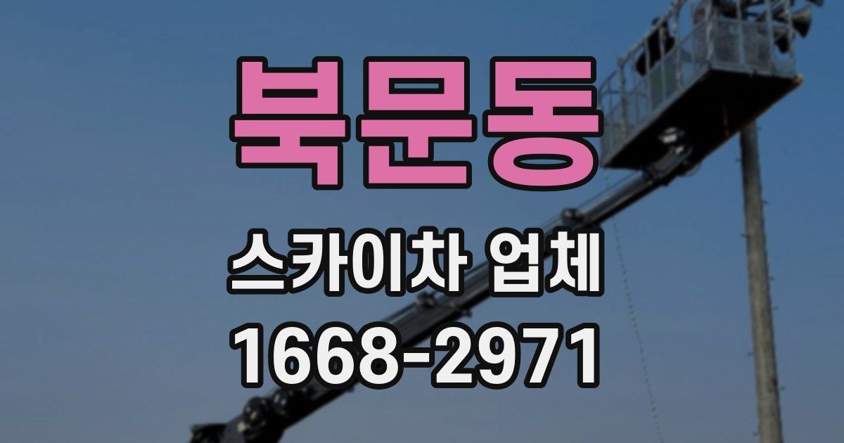 북문동 스카이차 업체