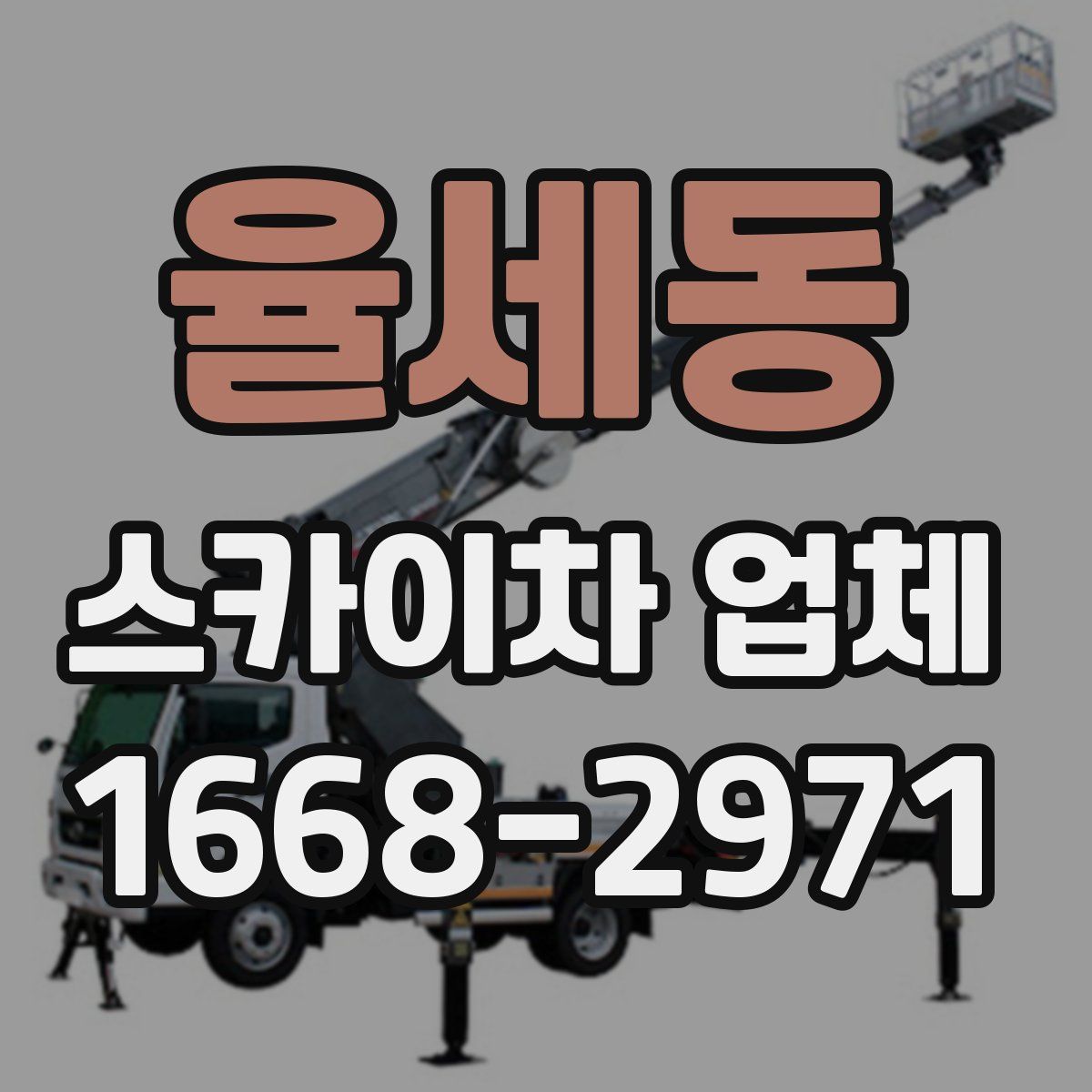 율세동 스카이차 업체