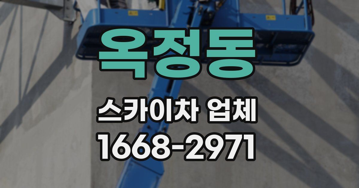 옥정동 스카이차 업체