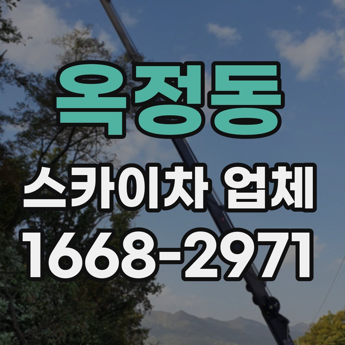 옥정동 스카이차 업체