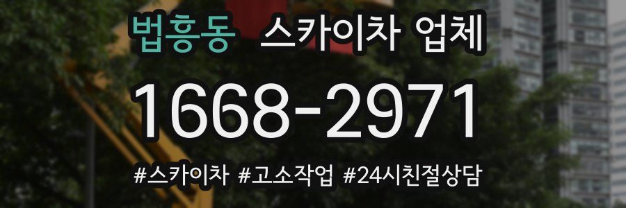 법흥동 스카이차 업체