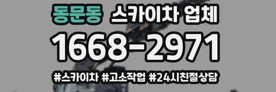 동문동 스카이차 업체