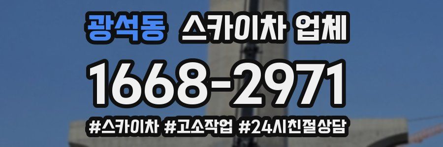 광석동 스카이차 업체