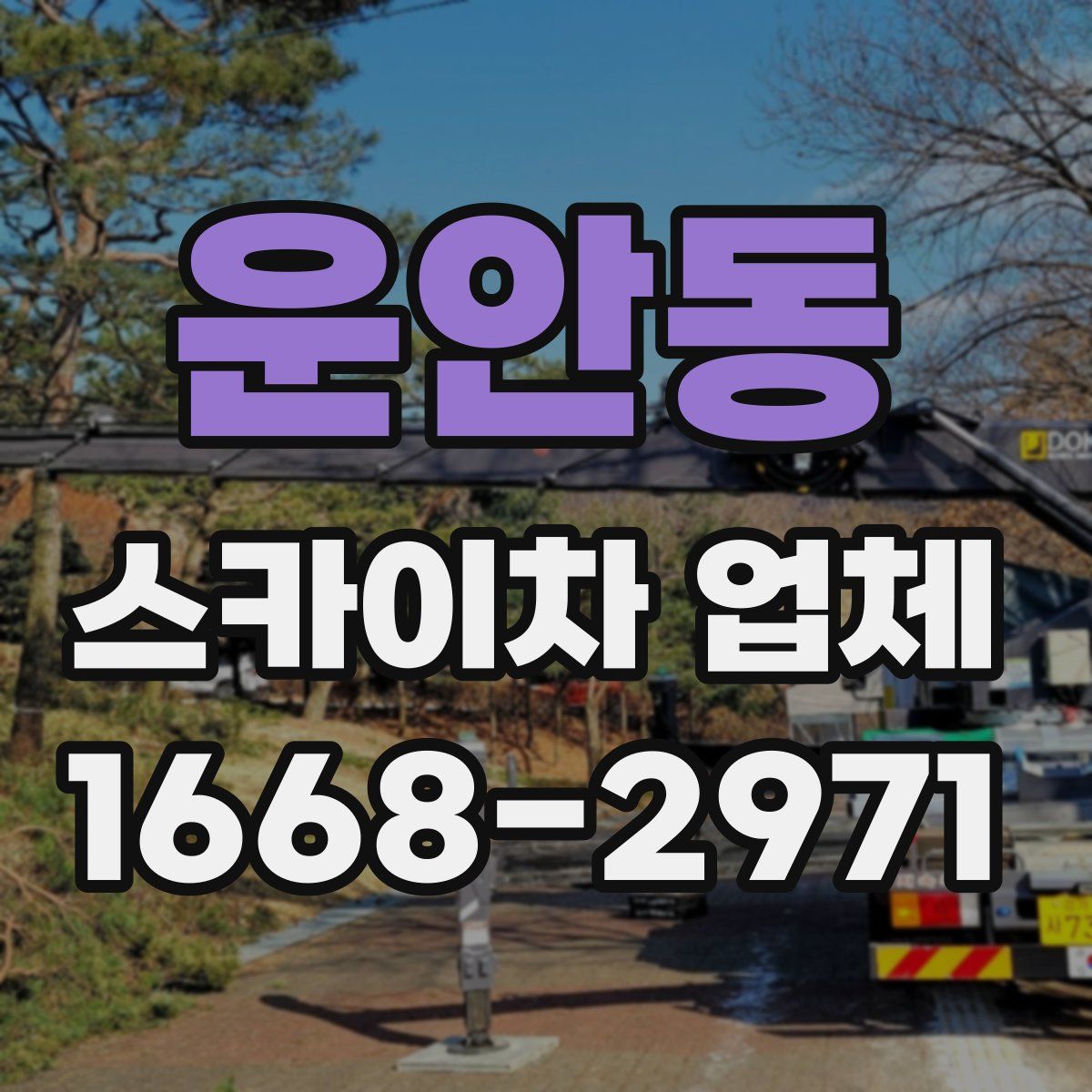 운안동 스카이차 업체