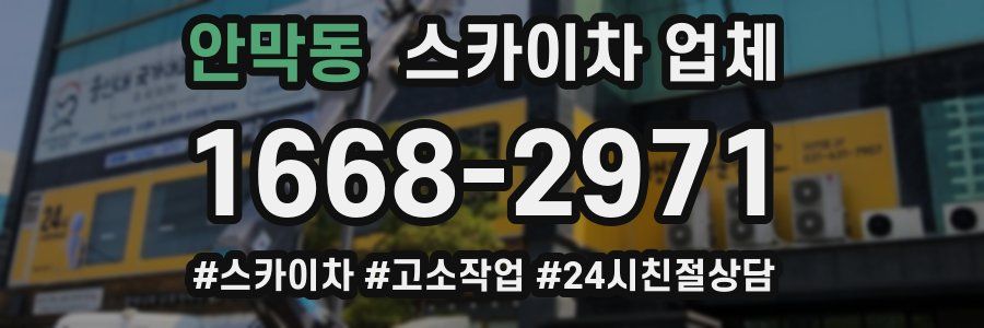 안막동 스카이차 업체