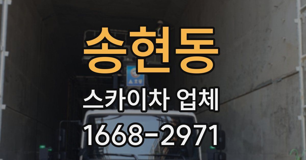 송현동 스카이차 업체