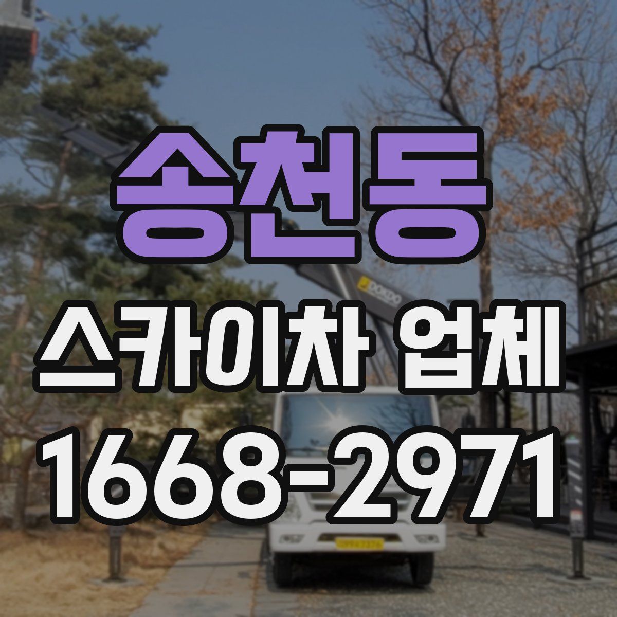 송천동 스카이차 업체