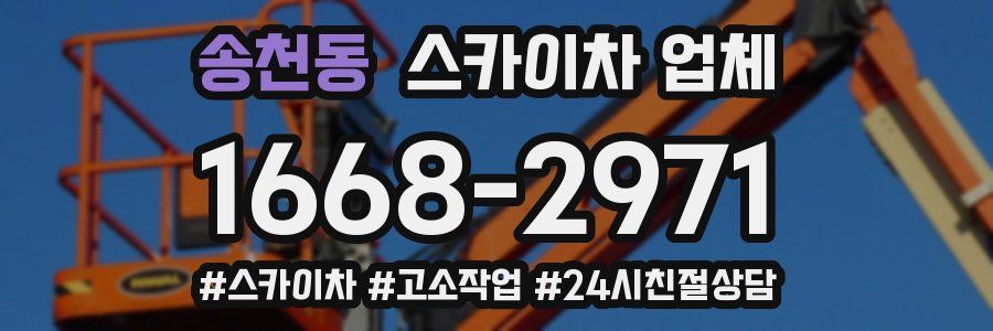 송천동 스카이차 업체