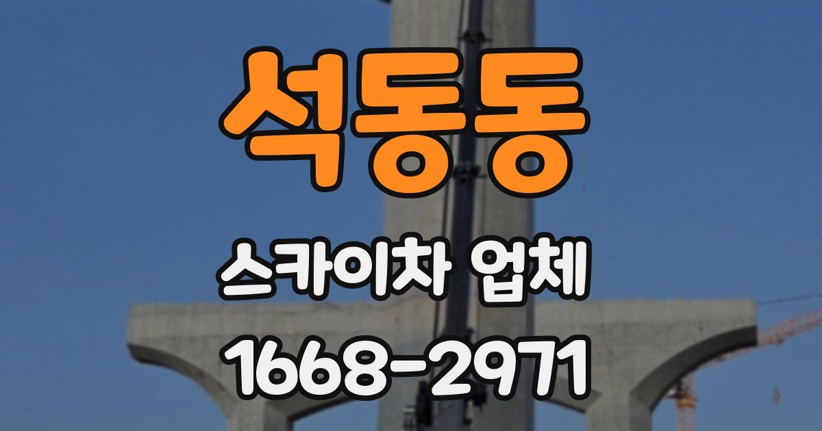 석동동 스카이차 업체