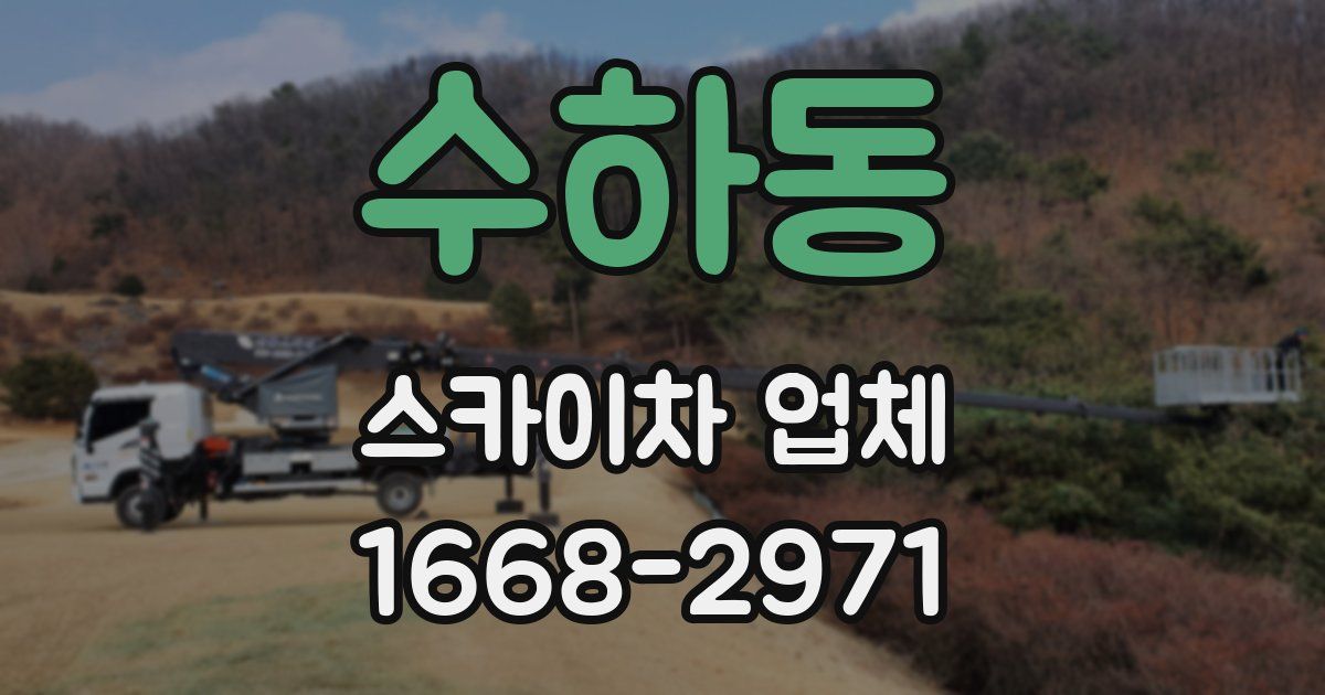 수하동 스카이차 업체