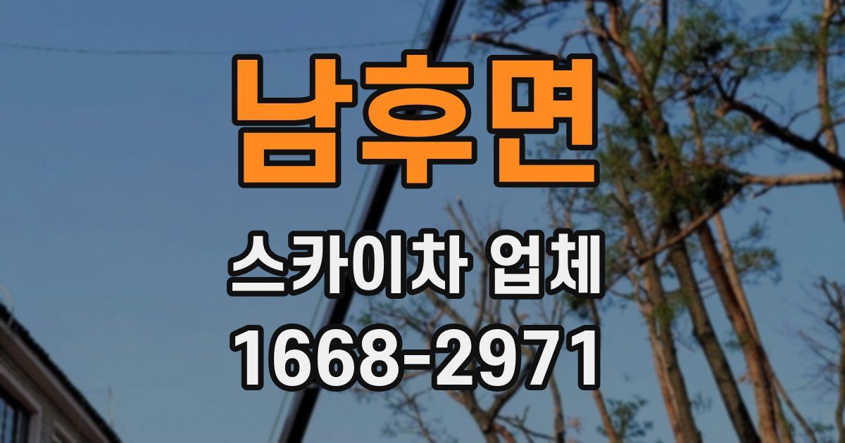남후면 스카이차 업체
