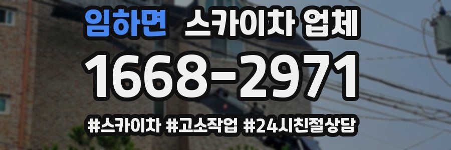 임하면 스카이차 업체