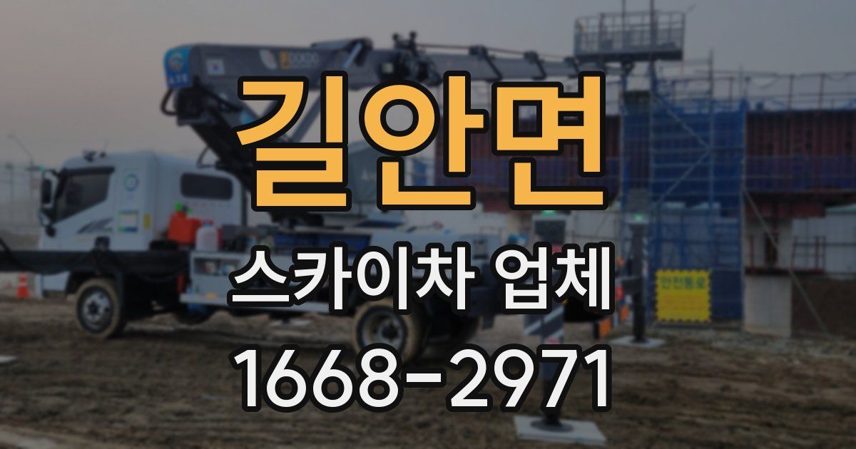 길안면 스카이차 업체