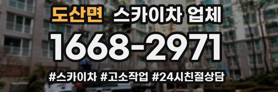 도산면 스카이차 업체