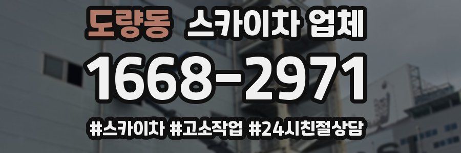도량동 스카이차 업체