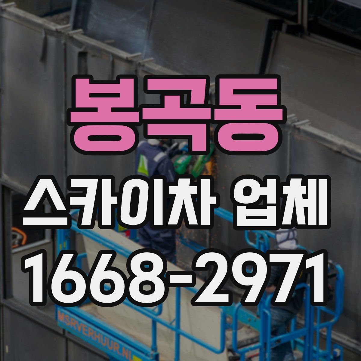 봉곡동 스카이차 업체