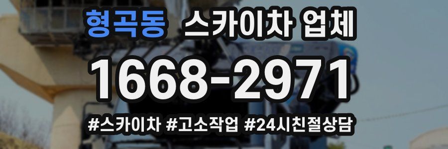 형곡동 스카이차 업체