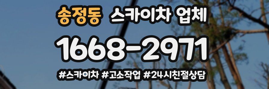 송정동 스카이차 업체