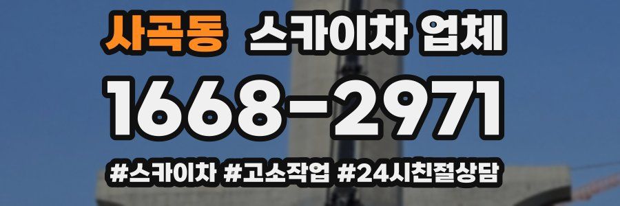사곡동 스카이차 업체