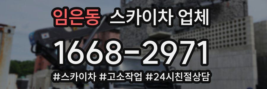 임은동 스카이차 업체