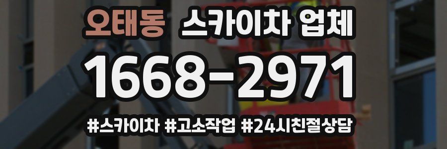 오태동 스카이차 업체