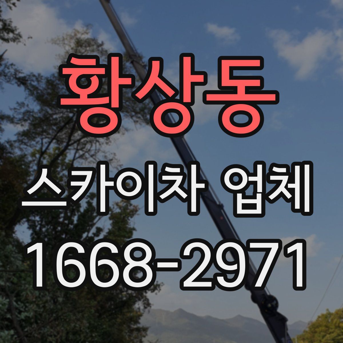 황상동 스카이차 업체